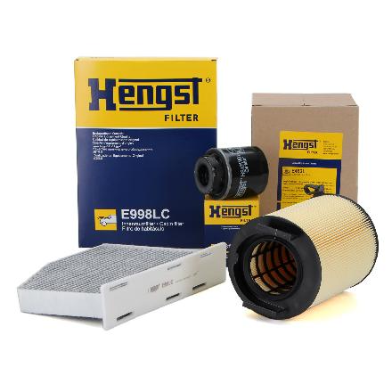 HENGST FILTER Filter, Innenraumluft E998LC + Luftfilter E482L + Ölfilter H312W01