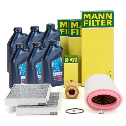 MANN Filterset 3-tlg + 6L ORIGINAL 5W30 Motoröl BMW 5er E60 E61 520d 150/163 PS M47 Bild MANN Filterset 3-tlg + 6L ORIGINAL 5W30 Motoröl BMW 5er E60 E61 520d 150/163 PS M47