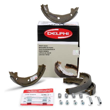 DELPHI Bremsbacken + Federn Satz BMW E81-88 F20 F21 E46 E90-93 F30 F31 hinten