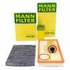 MANN-FILTER Luftfilter C 37 153 + Filter, Innenraumluft CUK 2862 + &Ouml;lfilter HU 719/7 x