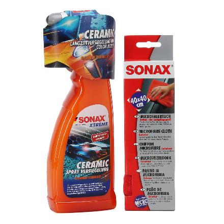 SONAX Reinigungstücher 04162000 + Lackversiegelung 02574000