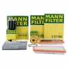 MANN-FILTER Luftfilter C 25 004 + Filter, Innenraumluft CUK 2545 + &Ouml;lfilter HU 821 x + Kraftstofffilter WK 842/23 x + Luftfilter C 27 006