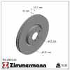 ZIMMERMANN Bremsscheiben + Beläge + Sensor MINI F56 F57 John Cooper Works 231 PS vorne Bild ZIMMERMANN Bremsscheiben + Beläge + Sensor MINI F56 F57 John Cooper Works 231 PS vorne