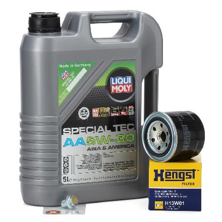 5L LIQUI MOLY Motoröl Öl SPECIAL TEC AA 5W30 + HENGST Ölfilter HYUNDAI KIA MITSUBISHI