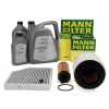 MANN Filterset 3-tlg + 7L ORIGINAL 0W30 Motoröl AUDI A4 B8 A5 Q5 8RB 2.7/3.0 TDI bis Fgst.