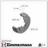 ZIMMERMANN Bremstrommel 250.1749.20 + Bremsbackensatz 10990.159.3 Bild ZIMMERMANN Bremstrommel 250.1749.20 + Bremsbackensatz 10990.159.3