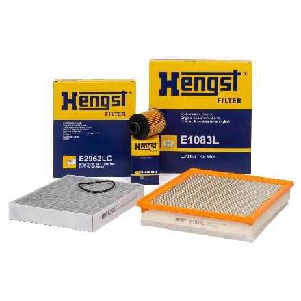 HENGST FILTER Filter, Innenraumluft E2962LC + Luftfilter E1083L + Ölfilter E124H02 D202