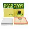 MANN-FILTER Luftfilter C 30 130 + Filter, Innenraumluft CU 3054 + &Ouml;lfilter HU 712/8 x