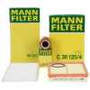 MANN-FILTER Filter, Innenraumluft CU 3337 + &Ouml;lfilter HU 712/7 x + Luftfilter C 30 125/4
