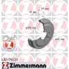 ZIMMERMANN Bremsbackensatz 10990.158.6 + Bremstrommel 430.1792.20 Bild ZIMMERMANN Bremsbackensatz 10990.158.6 + Bremstrommel 430.1792.20