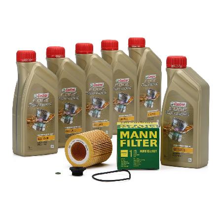 6L CASTROL Edge Motoröl ÖL 5W30 M BMW Longlife-04 + MANN Ölfilter HU816z KIT