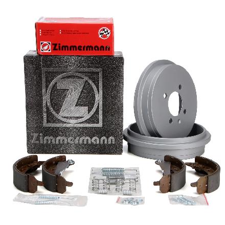 ZIMMERMANN Bremstrommeln + Backen VW Polo 6N2 Lupo Up SEAT Arosa Mii SKODA Citigo hinten