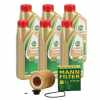CASTROL Motor&ouml;l 15F6DA + Motor&ouml;l 15F6DC MANN-FILTER &Ouml;lfilter HU 816 z KIT