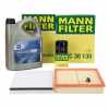 MANN Filterset + 5L ORIGINAL 5W30 dexos1 Gen2 Motor&ouml;l OPEL Astra G H Zafira A 1.4-2.0 OPC