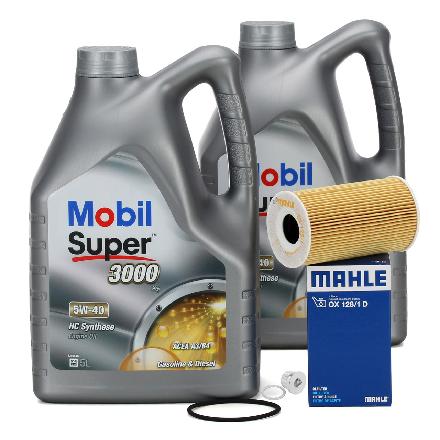 MOBIL Motoröl 150565 MAHLE Ölfilter OX 128/1D AIC Verschlussschraube, Ölwanne 74196