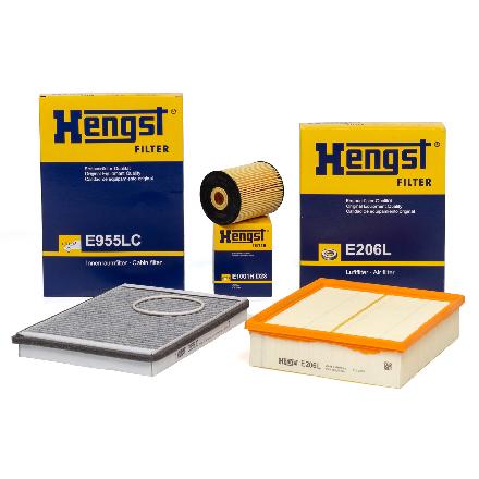 HENGST FILTER Filter, Innenraumluft E955LC + Ölfilter E1001H D28 + Luftfilter E206L