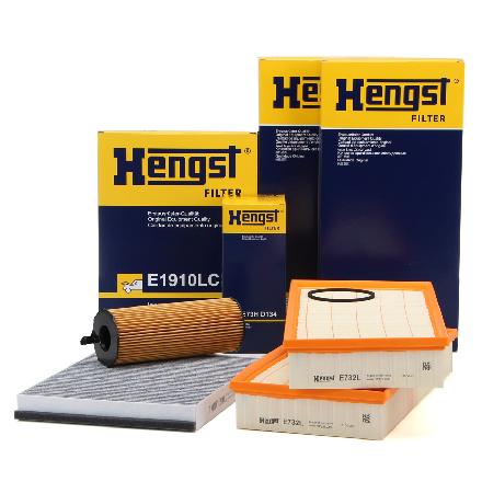 HENGST FILTER Luftfilter E732L + Filter, Innenraumluft E1910LC + Ölfilter E73H D134