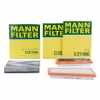 MANN-FILTER Luftfilter C 25 004 + Filter, Innenraumluft CUK 2545 + Luftfilter C 27 006
