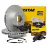 TEXTAR Bremsscheiben + Bel&auml;ge + Warnsensor BMW 1er E81-88 3er E90-93 ab 03.2010 vorne