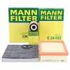 MANN-FILTER Ölfilter HU 6019 z + Filter, Innenraumluft CUK 24 003 + Luftfilter C 24 012/1 Bild MANN-FILTER Ölfilter HU 6019 z + Filter, Innenraumluft CUK 24 003 + Luftfilter C 24 012/1