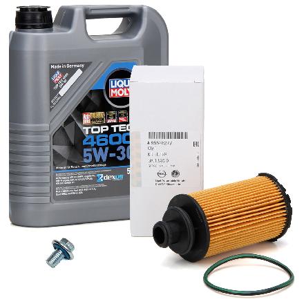 5L LIQUI MOLY Motoröl 5W30 dexos2 + ORIGINAL Ölfilter OPEL Insignia A B Zafira C 2.0 CDTI