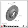 ZIMMERMANN Bremsscheibe 460.4508.52 + Bremsscheibe 460.4509.52 Bild ZIMMERMANN Bremsscheibe 460.4508.52 + Bremsscheibe 460.4509.52