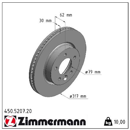 ZIMMERMANN Bremsscheibe 450.5207.20 + Bremsbelagsatz, Scheibenbremse 24191.180.1 FEBI BILSTEIN Warnkontakt, Bremsbelagverschleiß 31820 Bild ZIMMERMANN Bremsscheibe 450.5207.20 + Bremsbelagsatz, Scheibenbremse 24191.180.1 FEBI BILSTEIN Warnkontakt, Bremsbelagverschleiß 31820