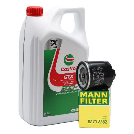 CASTROL Motoröl 15F8FC MANN-FILTER Ölfilter W 712/52