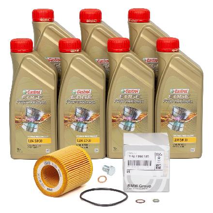 7L 7 Liter CASTROL EDGE BMW Longlife IV LL04 5W-30 + ORIGINAL BMW Ölfilter 11427953129