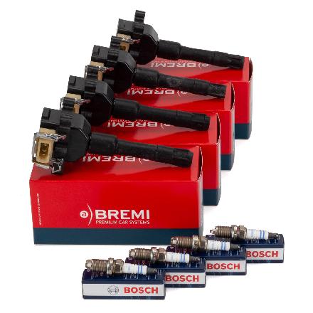 BREMI Zündspule 11856T BOSCH Zündkerze 0 242 235 668