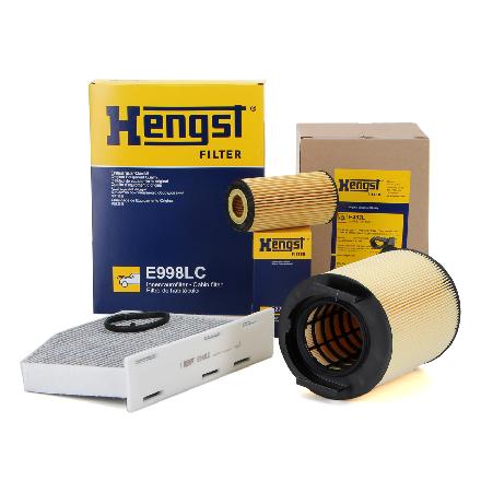 HENGST FILTER Filter, Innenraumluft E998LC + Ölfilter E27H D125 + Luftfilter E482L