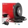 BREMBO Bremsscheiben VOLL + Bel&auml;ge + Wako MERCEDES C-Klasse W205 S205 C205 A205 hinten