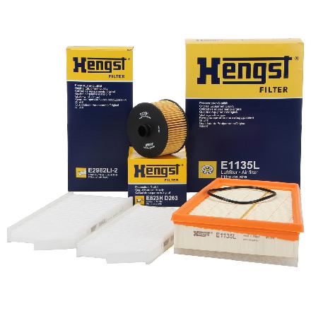 HENGST FILTER Ölfilter E823H D263 + Filter, Innenraumluft E2982LI-2 + Luftfilter E1135L