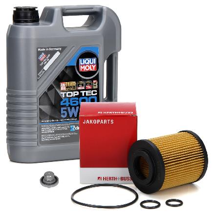 5L LIQUI MOLY Motoröl 5W30 dexos2 + H+B Ölfilter OPEL Astra G H Corsa C Meriva A 1.7 CDTI