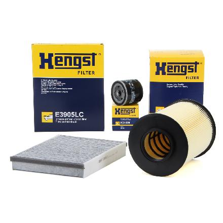 HENGST FILTER Filter, Innenraumluft E3905LC + Ölfilter H315W + Luftfilter E1010L