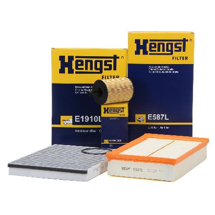 HENGST FILTER Ölfilter E19H D83 + Filter, Innenraumluft E1910LC + Luftfilter E587L