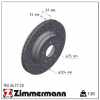 ZIMMERMANN Bremsscheiben + Beläge + Wako BMW 1er E81 130i 3er E91 E93 ab 03.2010 hinten Bild ZIMMERMANN Bremsscheiben + Beläge + Wako BMW 1er E81 130i 3er E91 E93 ab 03.2010 hinten