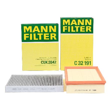 MANN-FILTER Filter, Innenraumluft CUK 2842 + Luftfilter C 32 191