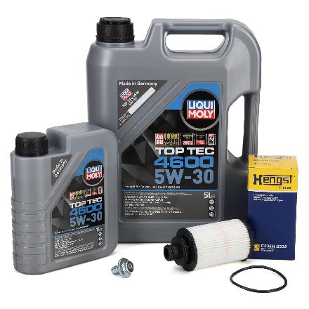 6L LIQUI MOLY TOP TEC 4600 5W-30 Motoröl + HENGST Ölfilter OPEL Insignia Zafira C 2.0 CDTI