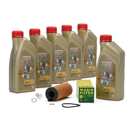 6 Liter CASTROL Edge Motoröl ÖL 5W30 M BMW Longlife-04 + MANN Ölfilter HU6014/1z