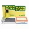 MANN-FILTER Luftfilter C 24 024 + Filter, Innenraumluft CUK 25 001 + Kraftstofffilter WK 5005/1 + Ölfilter HU 6004 x