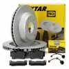 TEXTAR Bremsscheiben + Bel&auml;ge + Sensor AUDI Q7 4LB PORSCHE Cayenne 9P VW Touareg 7L hinten