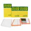 MANN-FILTER Luftfilter C 25 004 + Filter, Innenraumluft CU 3461 + Luftfilter C 27 006