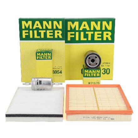 MANN-FILTER Ölfilter W 712/75 + Kraftstofffilter WK 512 + Luftfilter C 30 130 + Filter, Innenraumluft CU 3054