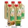 5 Liter CASTROL Edge Motor&ouml;l &Ouml;L 5W30 M BMW Longlife-04 + MANN &Ouml;lfilter HU715/4x