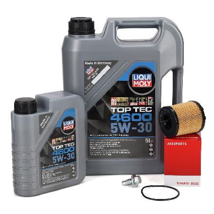 6L LIQUI MOLY TOP TEC 4600 5W-30 Motoröl + HERTH+BUSS Ölfilter ALFA ROMEO FIAT OPEL SAAB