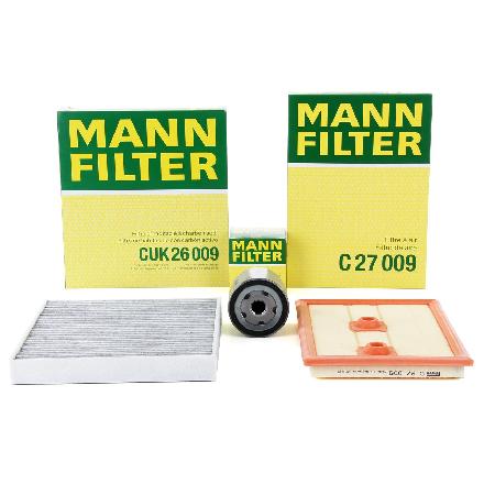 MANN-FILTER Filter, Innenraumluft CUK 26 009 + Luftfilter C 27 009 + Ölfilter W 712/95