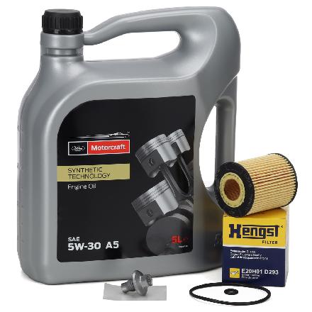 5L ORIGINAL MOTORCRAFT A5 5W30 Motoröl + HENGST Ölfilter FORD Mondeo 3 MK3 1.8/2.0 16V