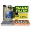MANN Filterset 3-tlg + 5L ORIGINAL 5W30 Motor&ouml;l dexos2 OPEL Astra J 1.3 CDTI 95 PS