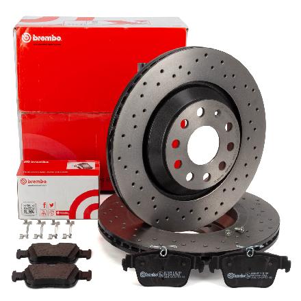 BREMBO Bremsscheibe 09.A200.1X + Bremsbelagsatz, Scheibenbremse P 85 184